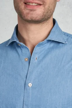 Camicia azzurro uomo