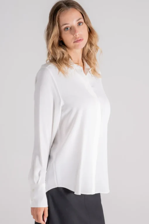 Camicia beige in acetato/seta