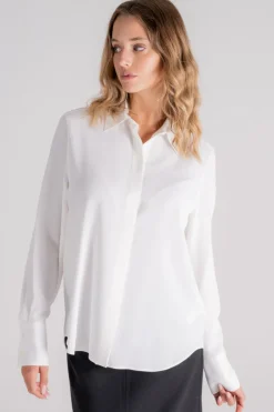 Camicia beige in acetato/seta
