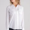 Camicia bianco 100% seta