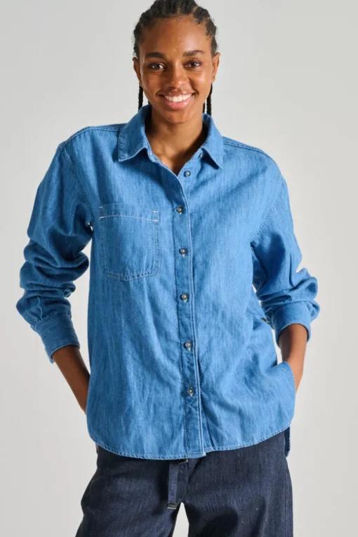 Camicia blu