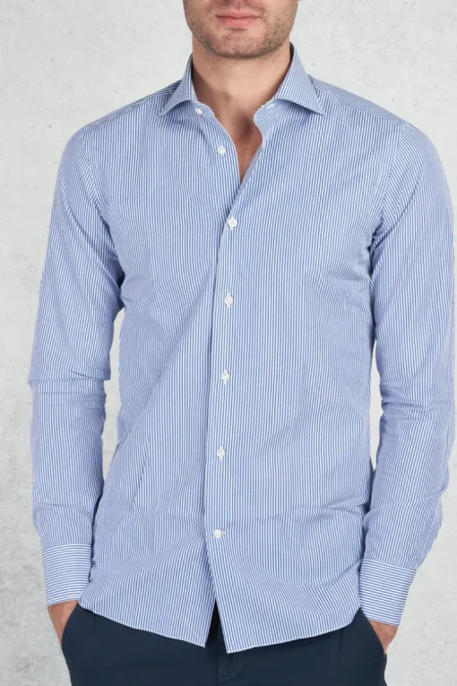 Camicia blu uomo