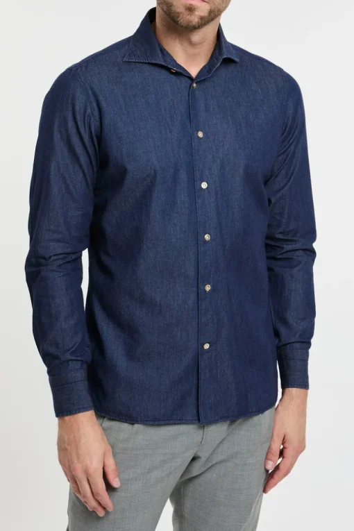 Camicia blu uomo