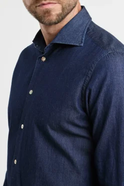 Camicia blu uomo