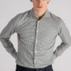 Camicia collo alla francese 100% cotone verde