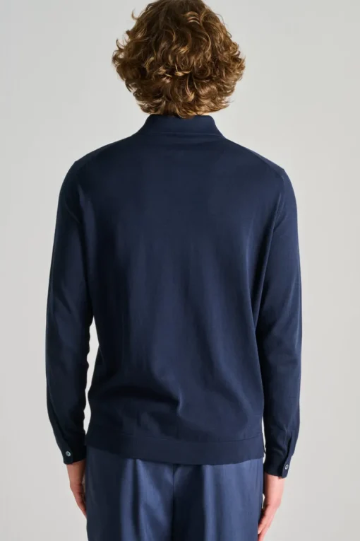 Camicia cotone blu