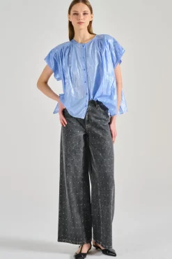 Camicia fauchon cotone azzurro