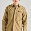 Camicia filed shirt 100% cotone marrone