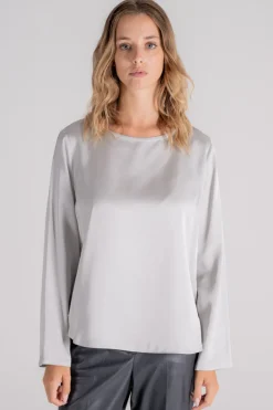 Camicia grigio viscosa
