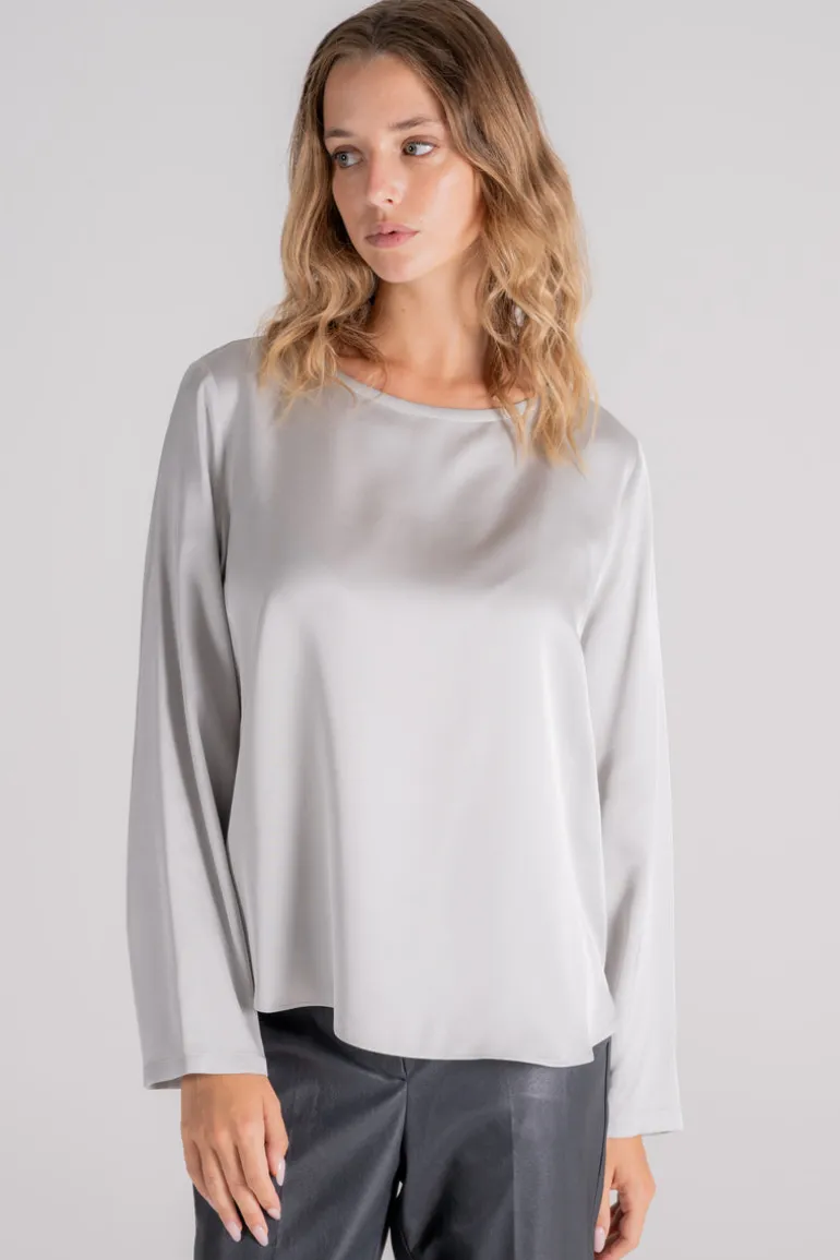 Camicia grigio viscosa