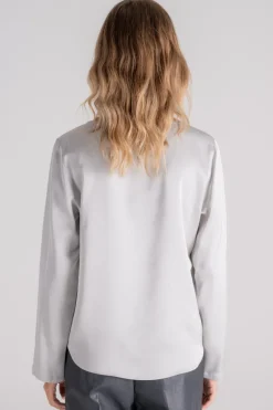 Camicia grigio viscosa