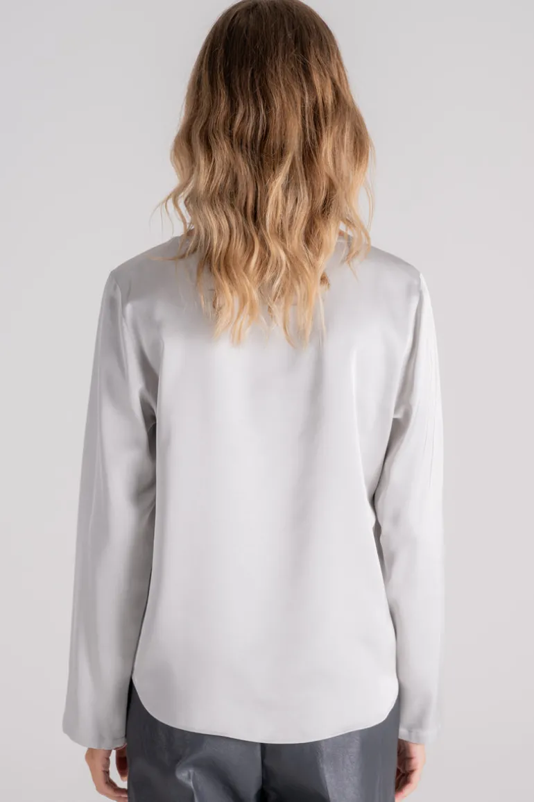 Camicia grigio viscosa