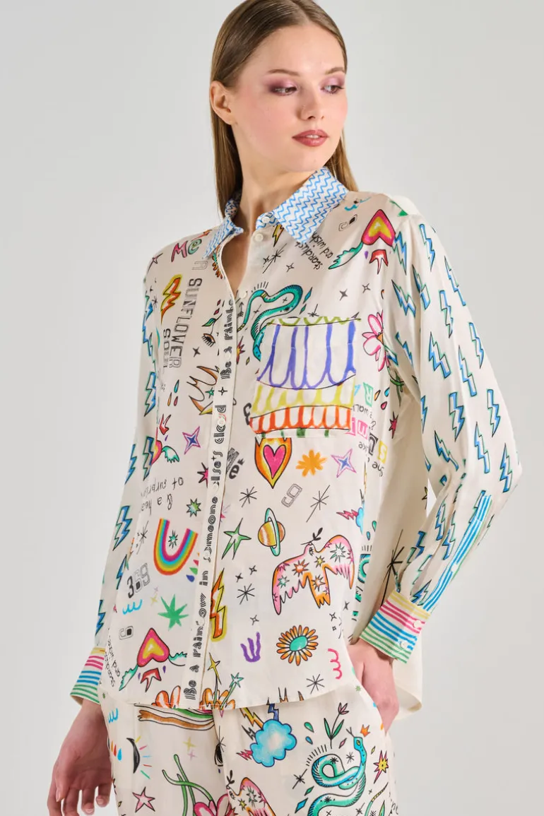 Camicia isabel cotone bianco