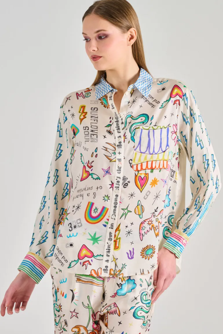 Camicia isabel cotone bianco