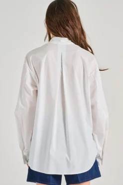 Camicia le bouquet popeline cotone bianco