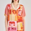 Camicia lilian tessuto rosso