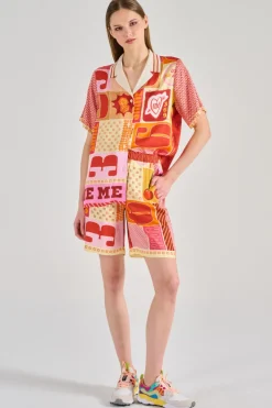 Camicia lilian tessuto rosso