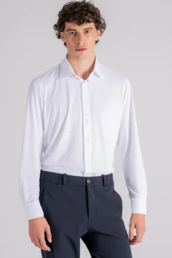 Camicia oxford elasticizzata bianco