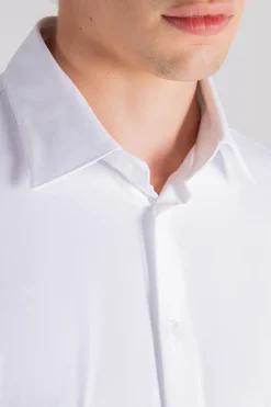 Camicia oxford elasticizzata bianco