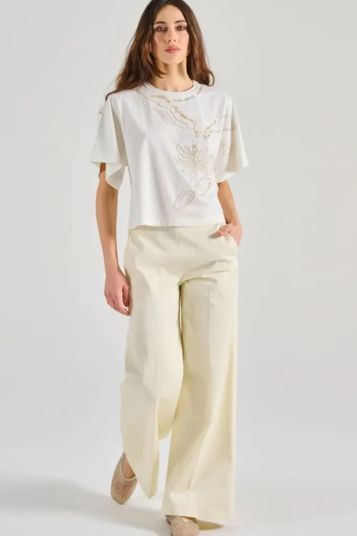 Camicia pearl suite cotton bianco