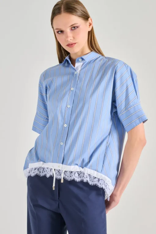 Camicia solange cotone bianco
