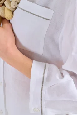Camicia tela leggera fresca bianco