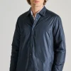 Camicia termica re shirt tessuto blu
