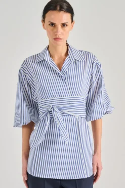 Camicia tessuto azzurro