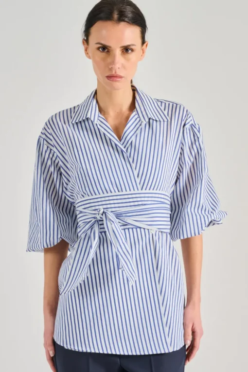 Camicia tessuto azzurro