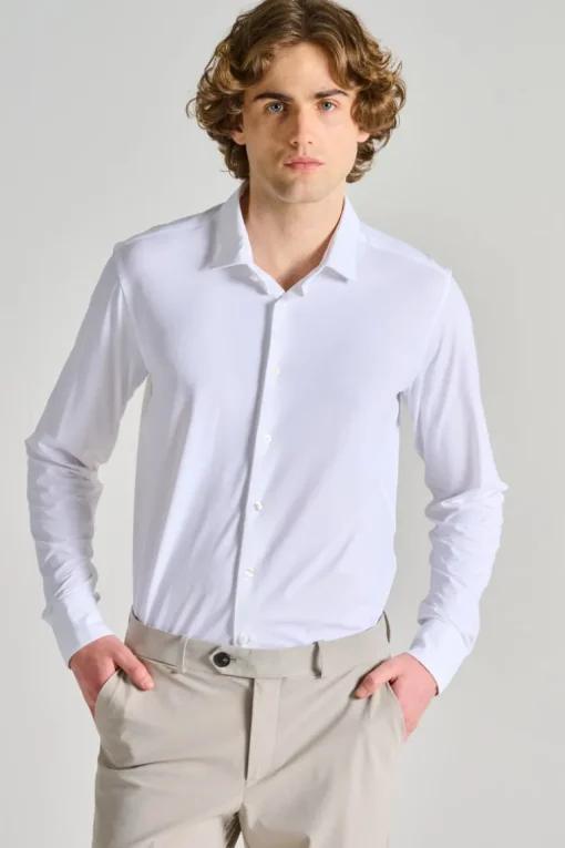 Camicie oxford open 100% cotone bianco