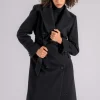 Cappotto lana vergine/cashmere nero