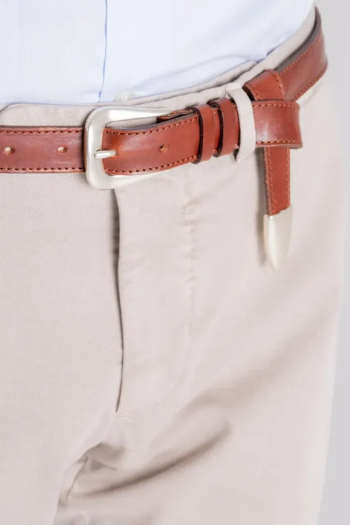 Cintura bull soft 100% pelle marrone