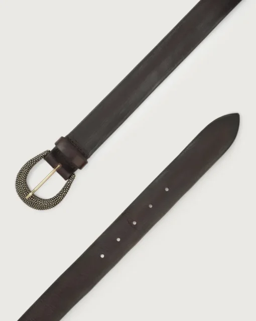 Cintura bull soft cuoio marrone