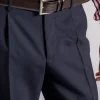Cintura classica marrone uomo
