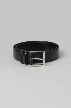 Cintura classica nero uomo