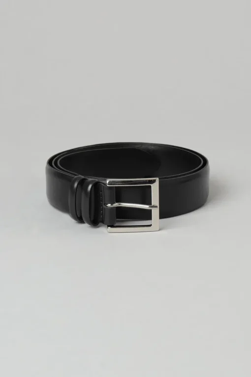 Cintura classica nero uomo
