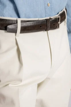 Cintura cloudy in suede marrone