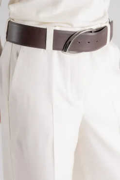 Cintura nappa marrone