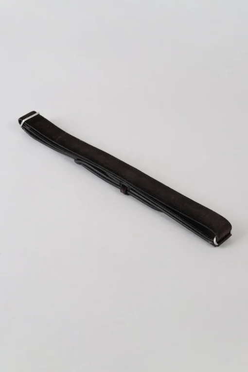 Cintura nobuckle velvet marrone uomo