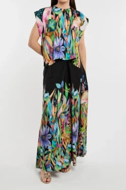 Co.go blusa multicolor 100% se