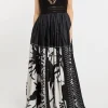 Co.go crochet foulard dress 100% se multicolor
