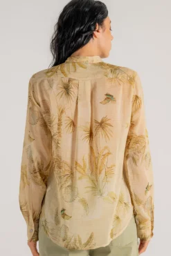 Coreana voile/cotone/seta the sacred forest oro