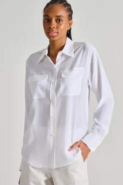 Equipment camicia cotone bianco