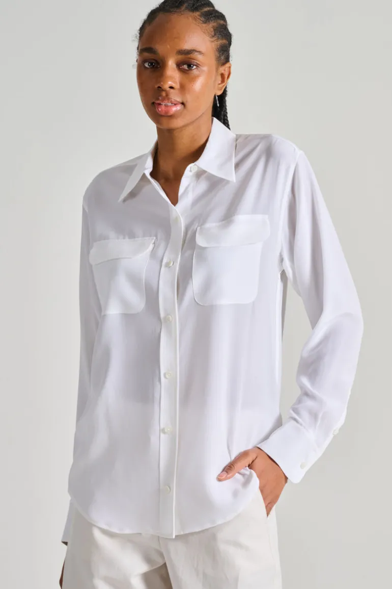 Equipment camicia cotone bianco