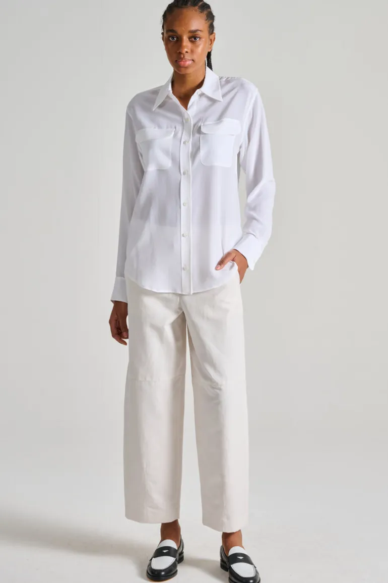 Equipment camicia cotone bianco