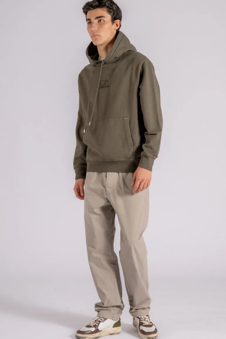 Felpa 100% cotone verde