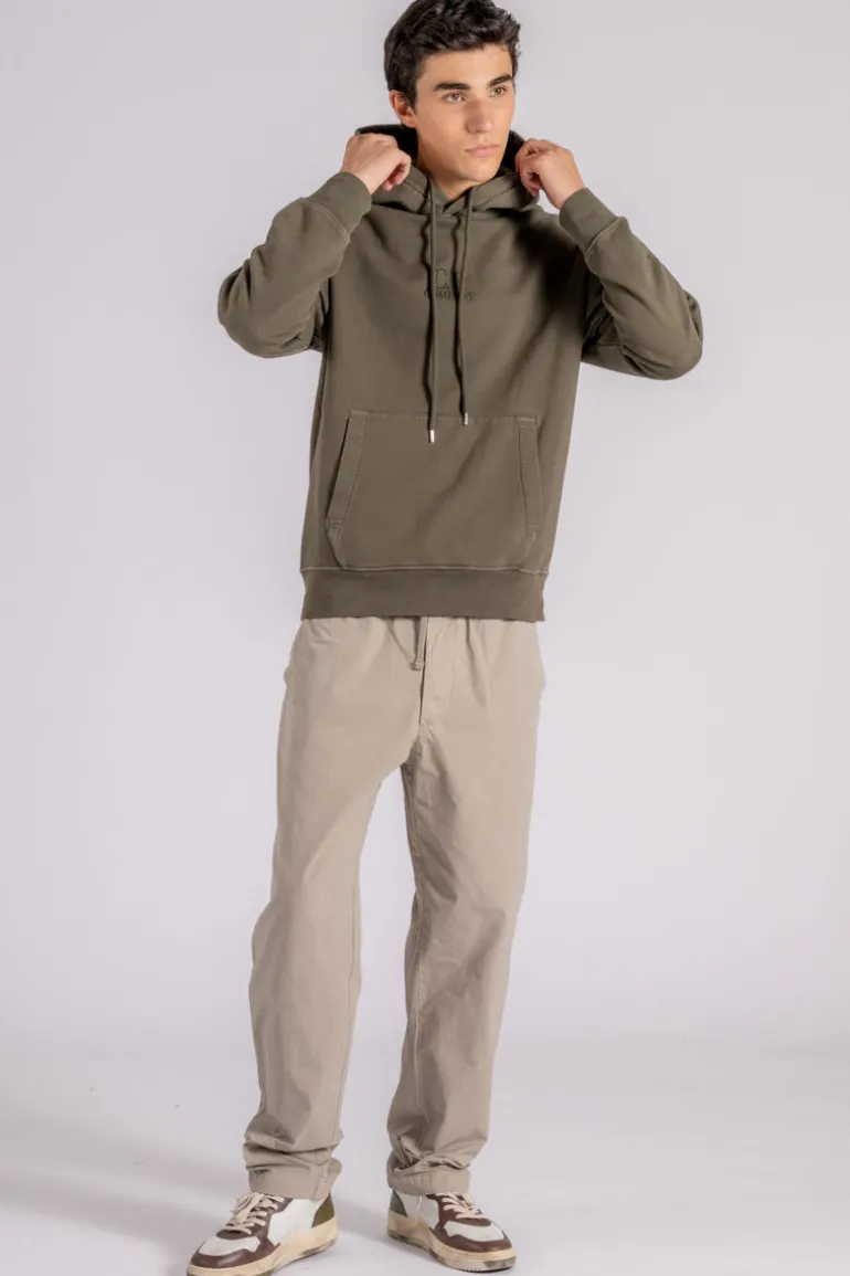 Felpa 100% cotone verde