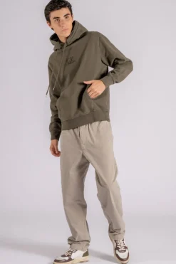 Felpa 100% cotone verde