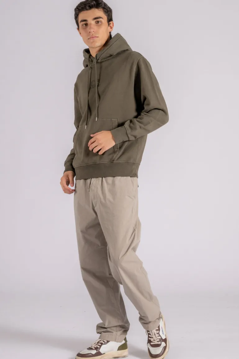 Felpa 100% cotone verde