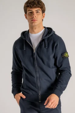 Felpa blu uomo